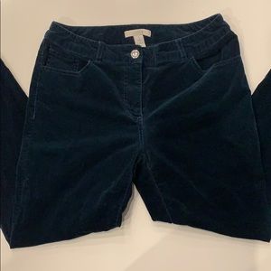 Chico’s Emerald Green Velvet Pants